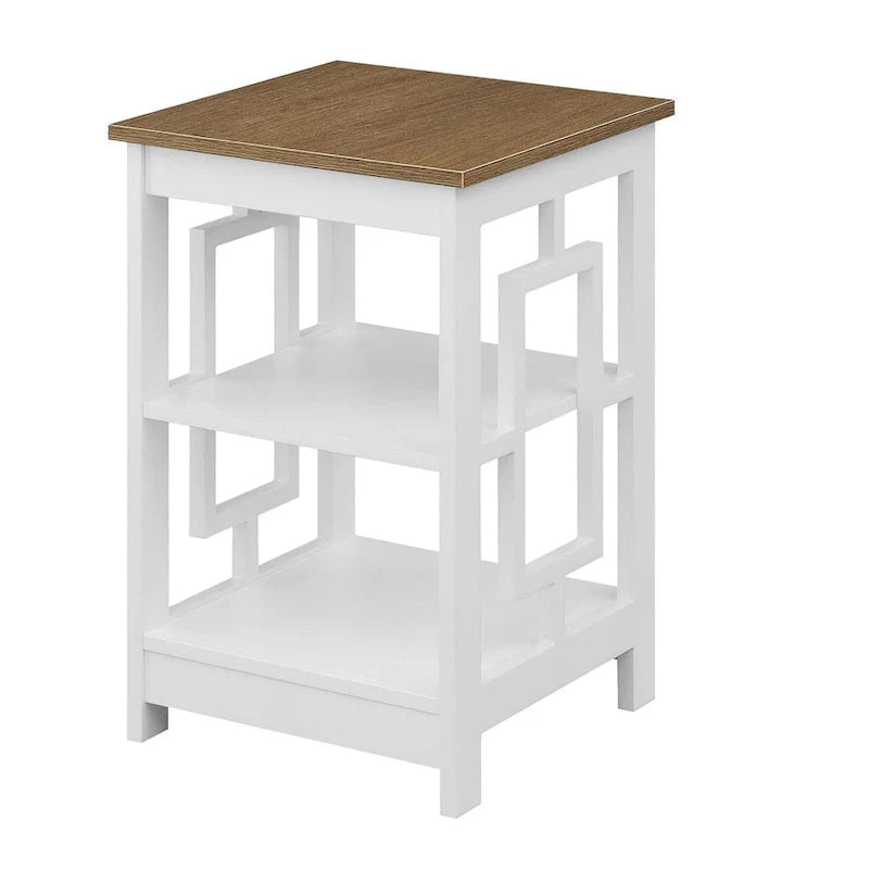 Convenience Concepts Town Square End Table Featuring Shelves 6