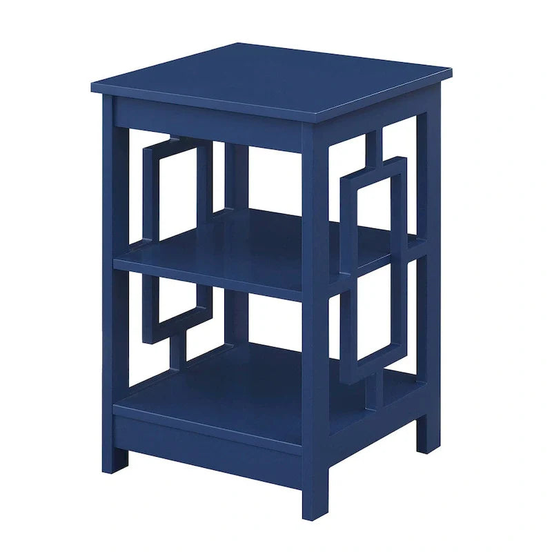 Convenience Concepts Town Square End Table Featuring Shelves 17