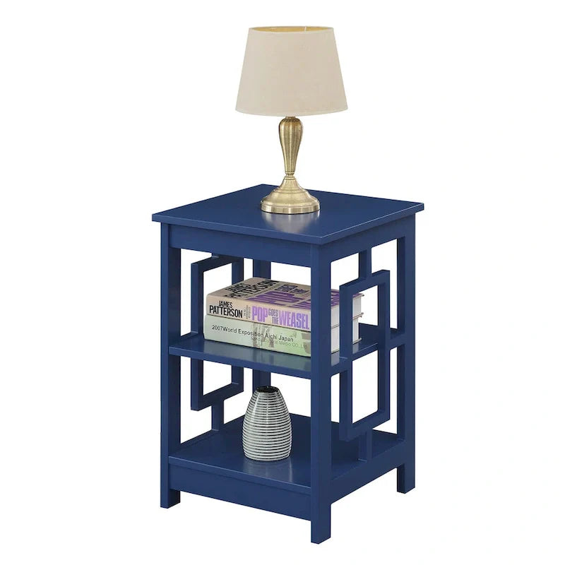 Convenience Concepts Town Square End Table Featuring Shelves 18