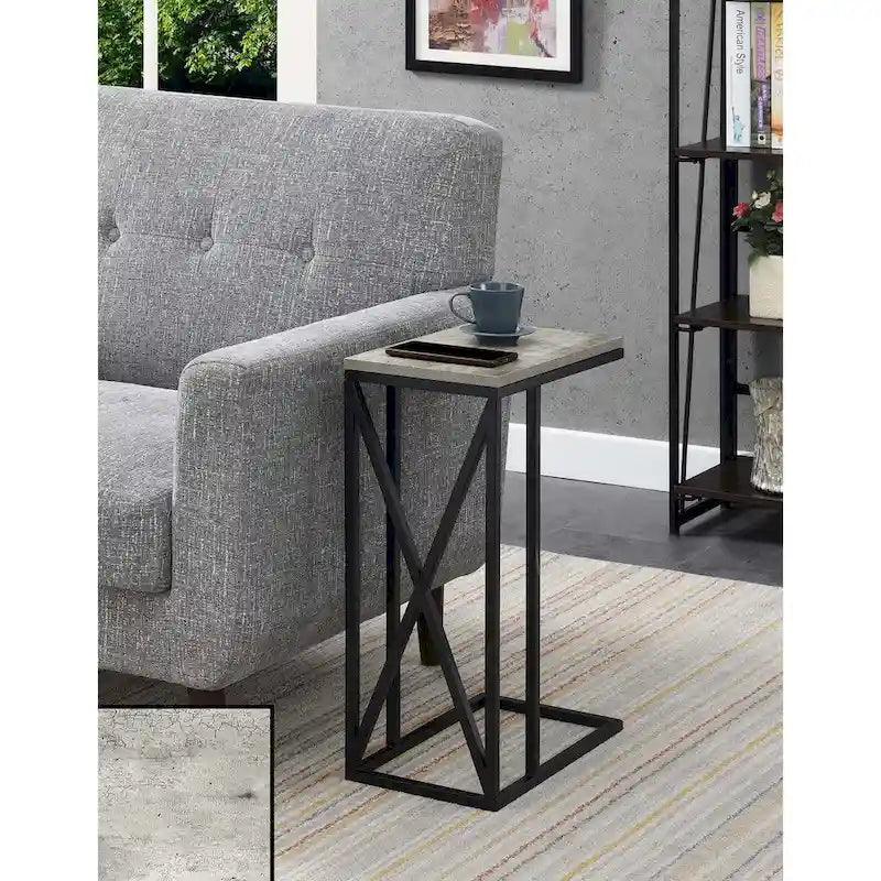 Tucson C-Shaped End Table by Convenience Concepts 7