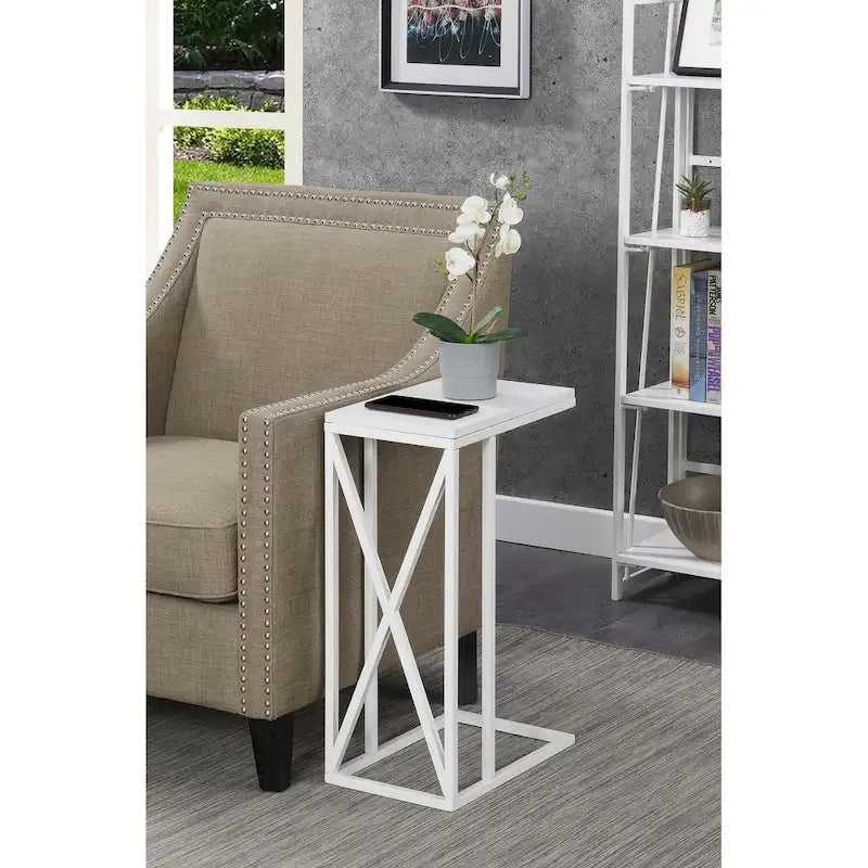 Tucson C-Shaped End Table by Convenience Concepts 11