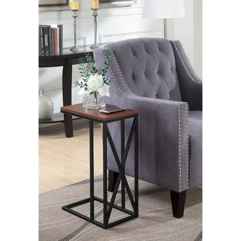 Tucson C-Shaped End Table by Convenience Concepts 15
