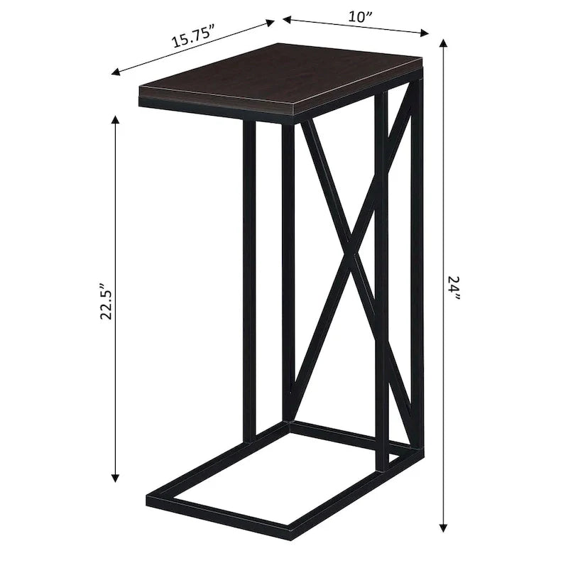 Tucson C-Shaped End Table by Convenience Concepts 20