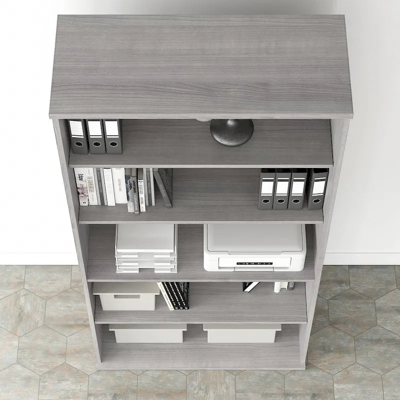 Bush Business Furniture Hybrid Tall 5-Shelf Bookcase 15