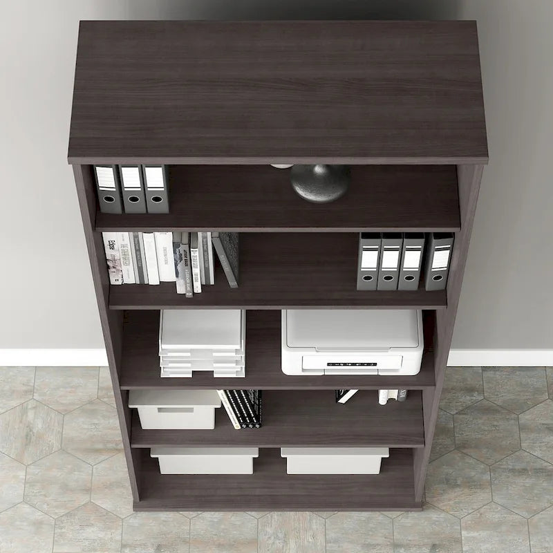 Bush Business Furniture Hybrid Tall 5-Shelf Bookcase 35