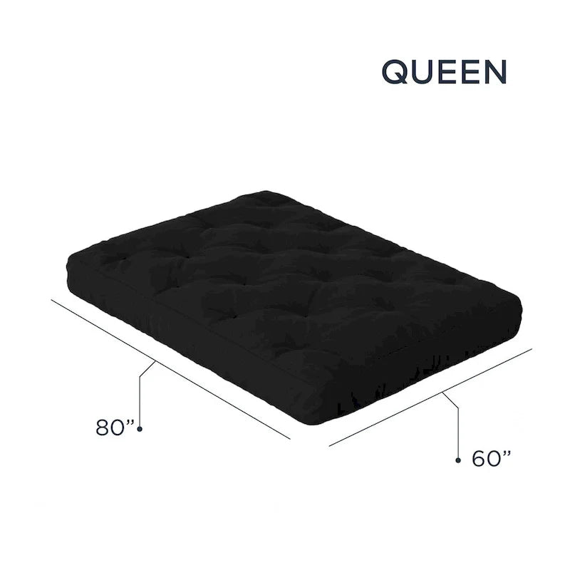 Loosh Home 10-Inch Gel Memory Foam Queen Futon Mattress 25