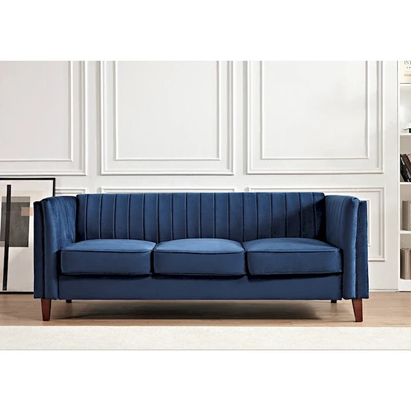 Square Design Sofa with Line Tufting 22