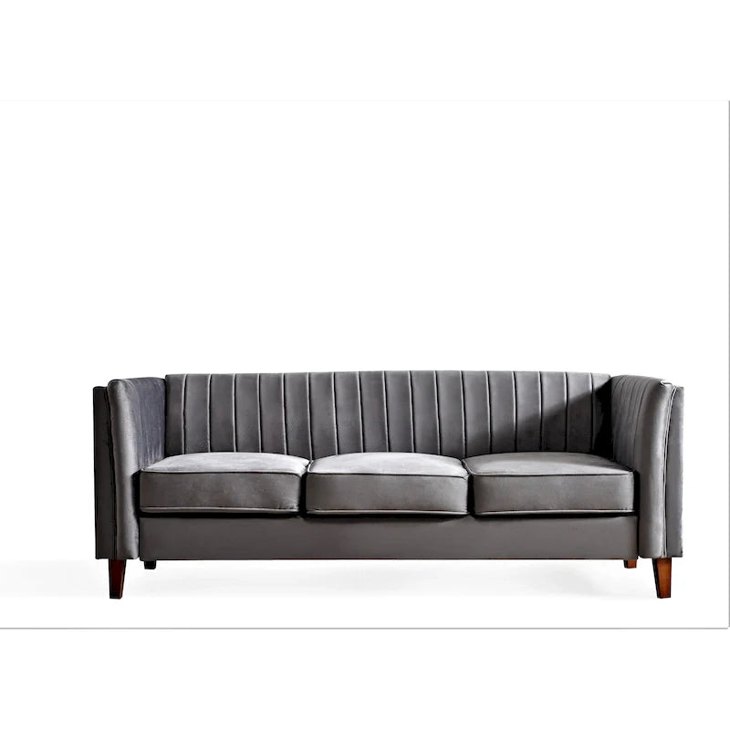 Square Design Sofa with Line Tufting 23