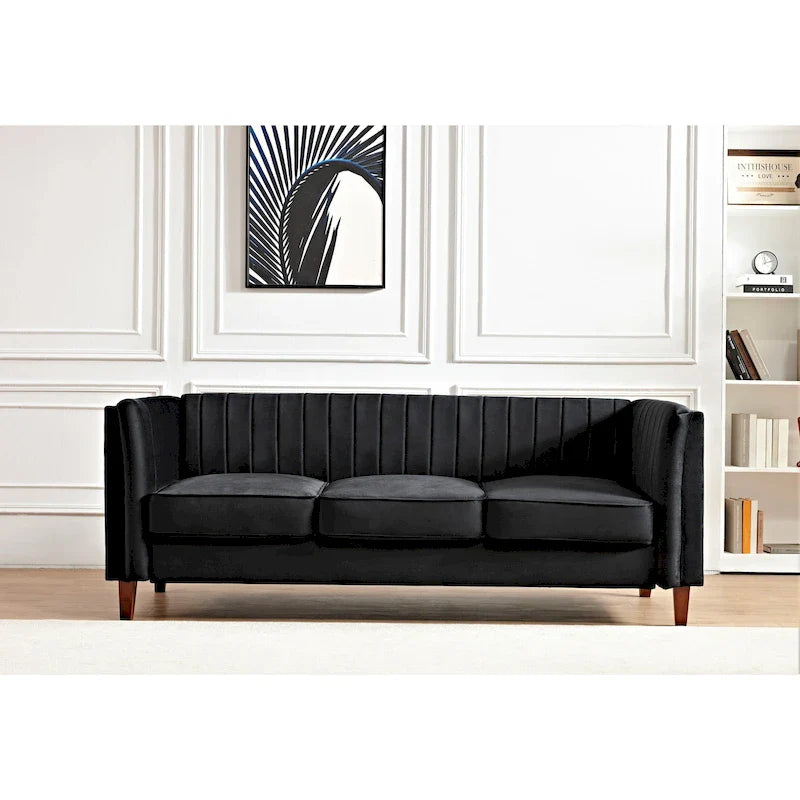 Square Design Sofa with Line Tufting 26