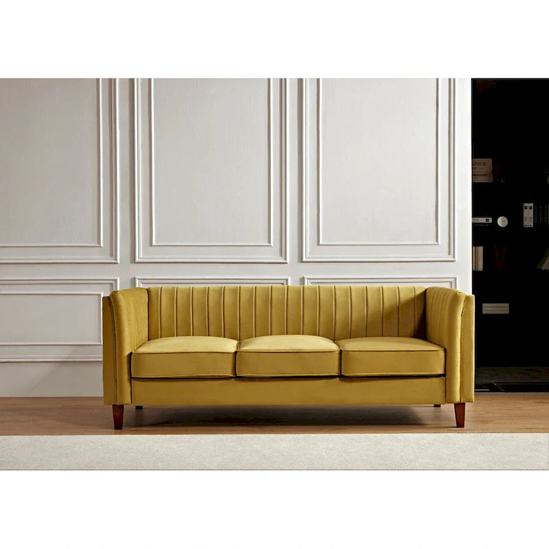 Square Design Sofa with Line Tufting 4