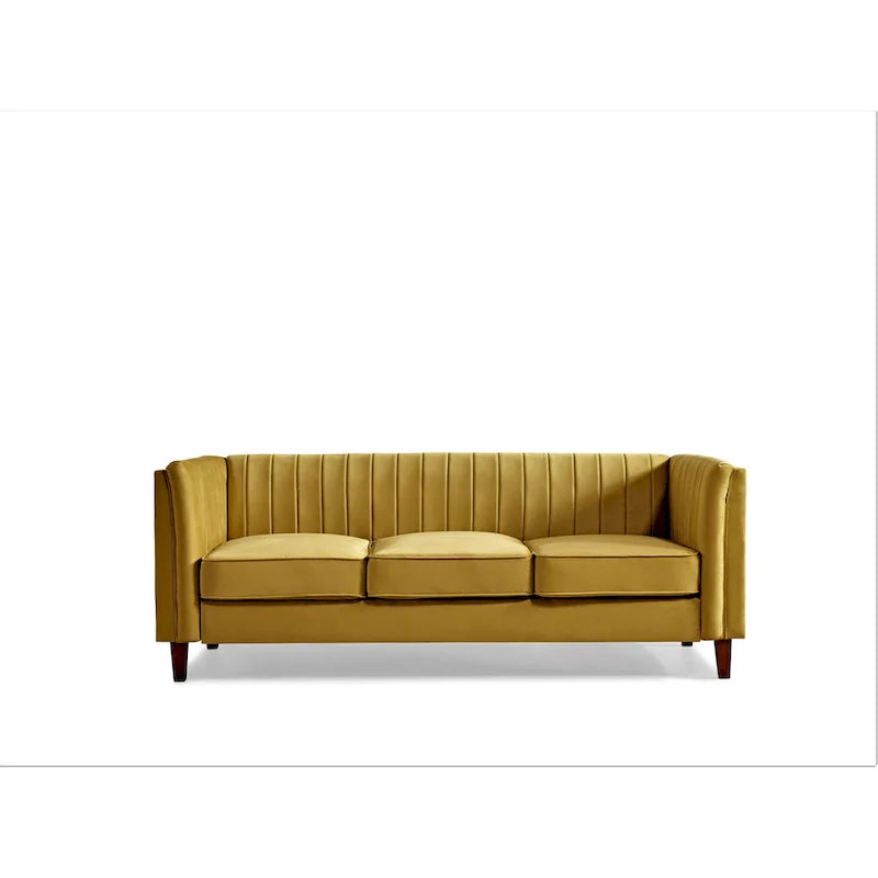 Square Design Sofa with Line Tufting 6