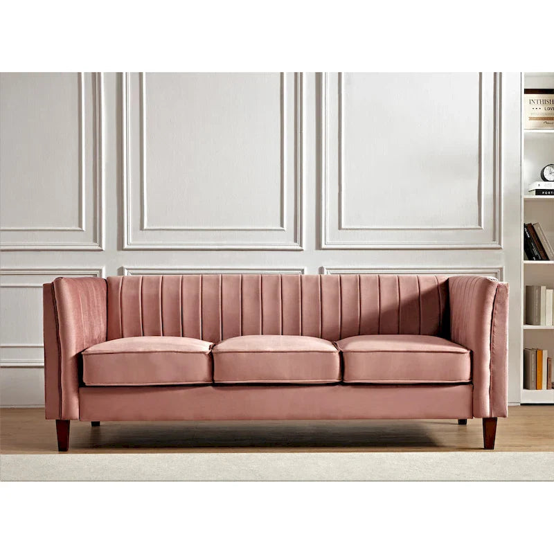 Square Design Sofa with Line Tufting 10