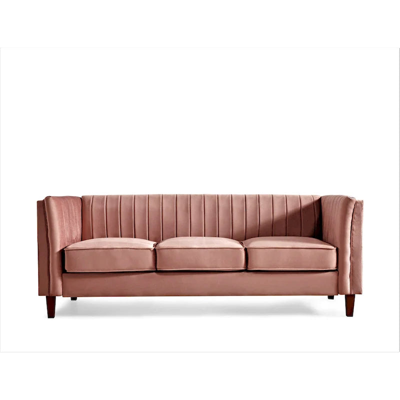 Square Design Sofa with Line Tufting 12