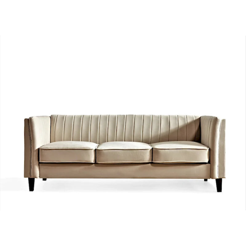 Square Design Sofa with Line Tufting 15