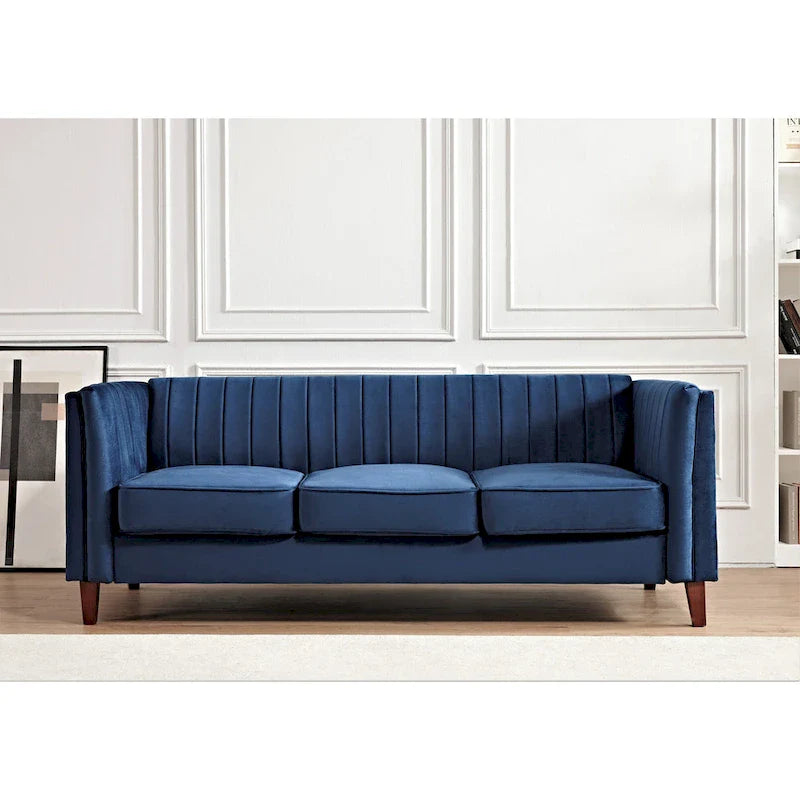 Square Design Sofa with Line Tufting 19