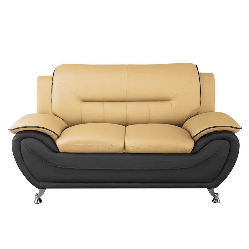 3 Piece Living Room Sofa Set with Upholstered Seating and Modern Design 8