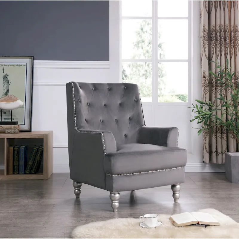 Pamona Luxe Velvet Armchair 5