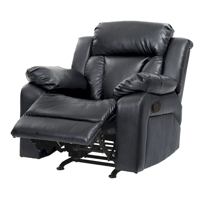 Copper Grove Sorgenfri Faux Leather Reclining Rocker Chair 9