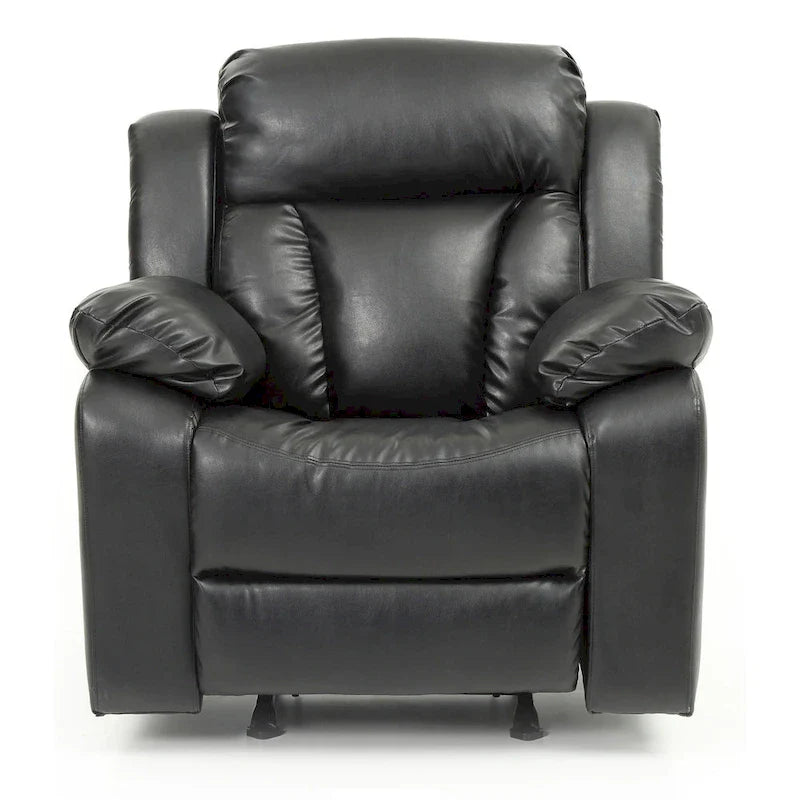 Copper Grove Sorgenfri Faux Leather Reclining Rocker Chair 10