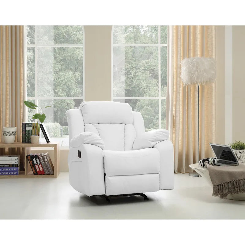 Copper Grove Sorgenfri Faux Leather Reclining Rocker Chair 11