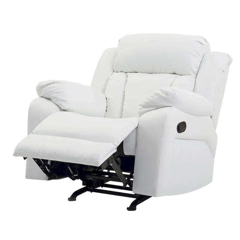 Copper Grove Sorgenfri Faux Leather Reclining Rocker Chair 18