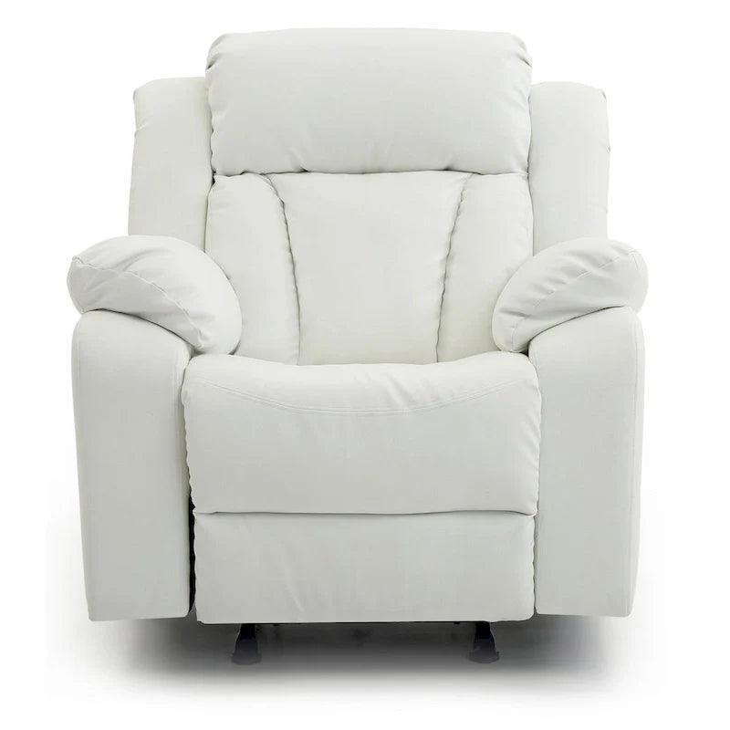 Copper Grove Sorgenfri Faux Leather Reclining Rocker Chair 19