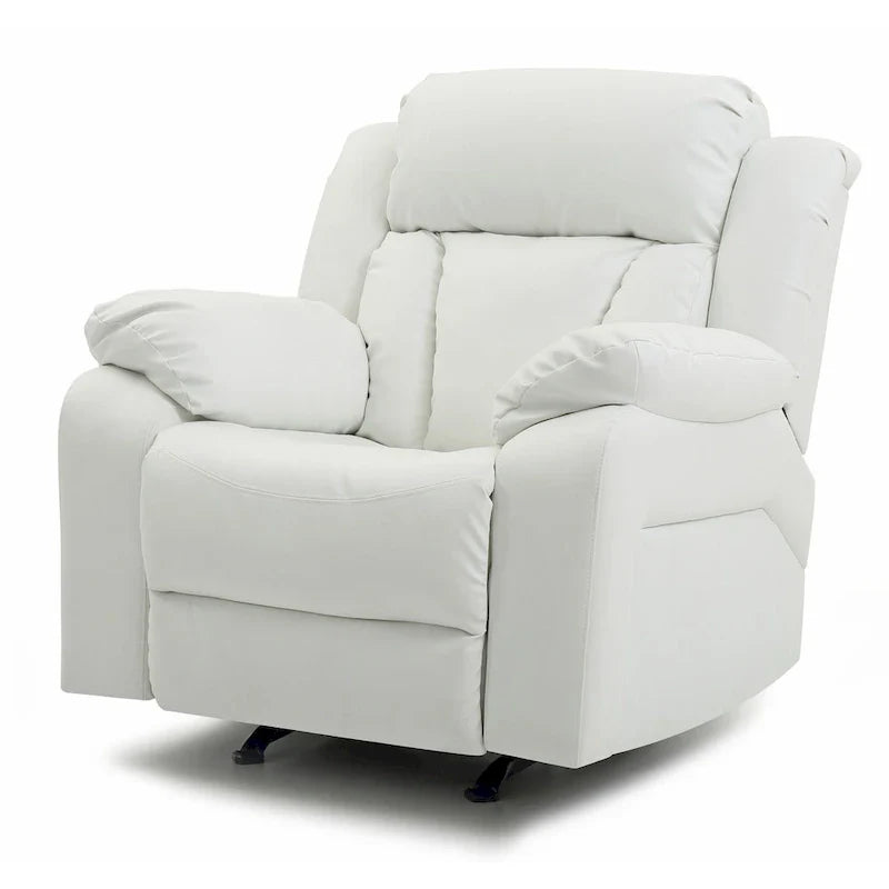 Copper Grove Sorgenfri Faux Leather Reclining Rocker Chair 21
