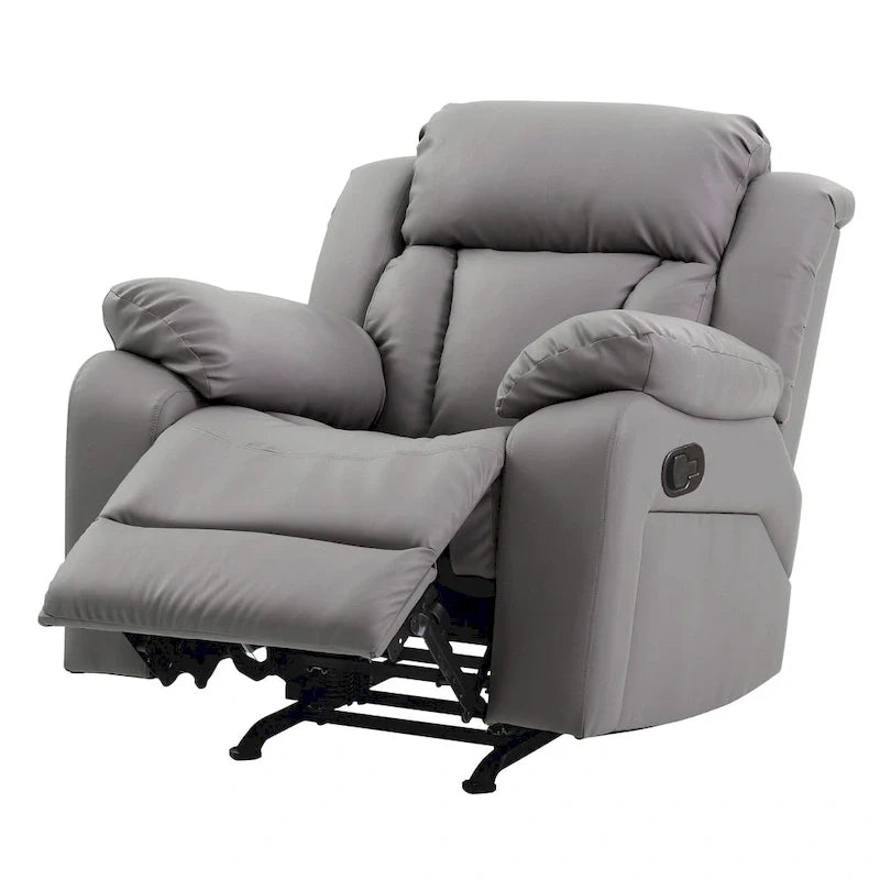 Copper Grove Sorgenfri Faux Leather Reclining Rocker Chair 24