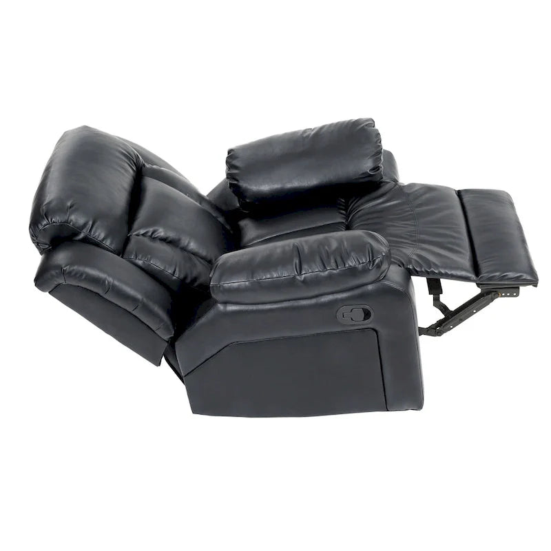 Copper Grove Sorgenfri Faux Leather Reclining Rocker Chair 28