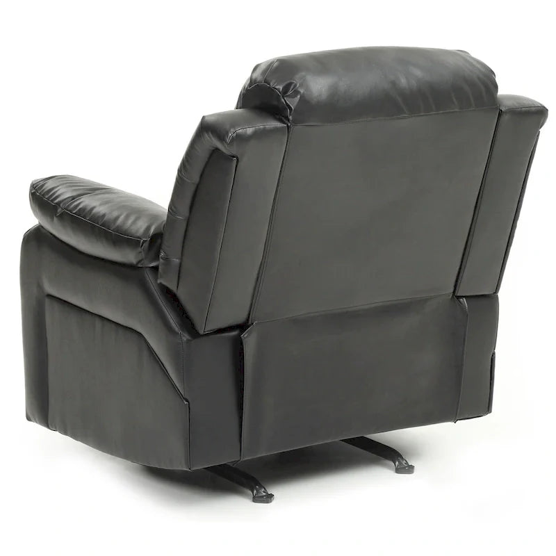 Copper Grove Sorgenfri Faux Leather Reclining Rocker Chair 30