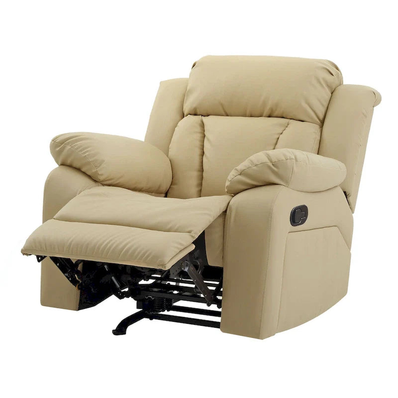 Copper Grove Sorgenfri Faux Leather Reclining Rocker Chair 32