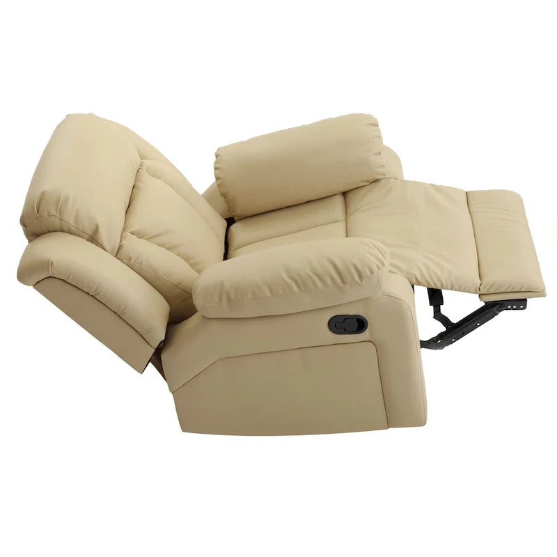 Copper Grove Sorgenfri Faux Leather Reclining Rocker Chair 34
