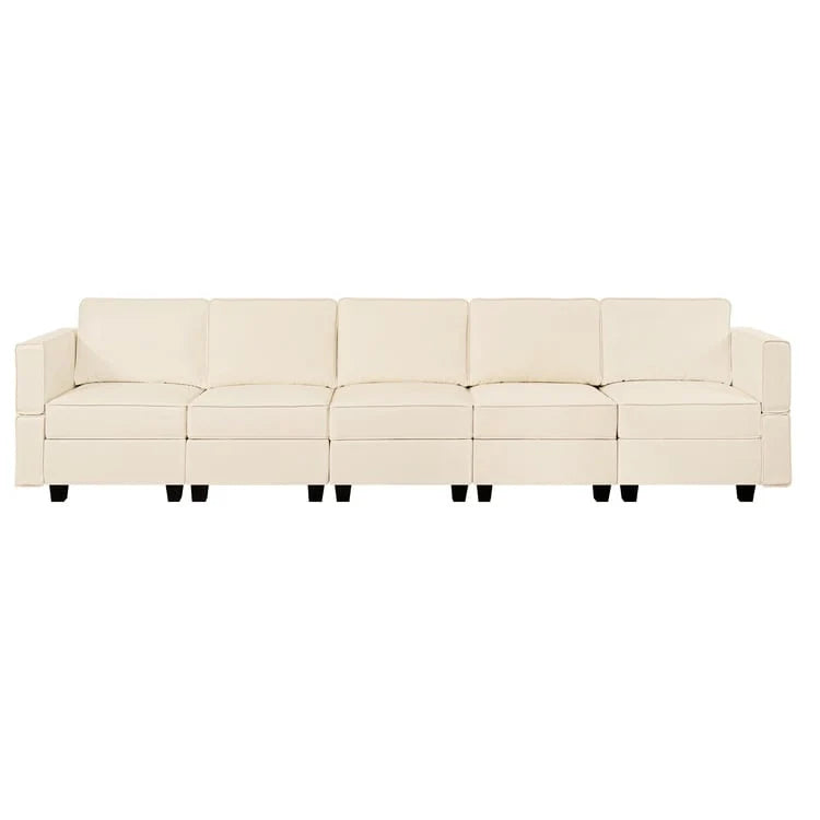 Convertible DIY Modular Sleeper Sectional Sofa Collection with Storage Seats - Perfect for Your Living Room 1