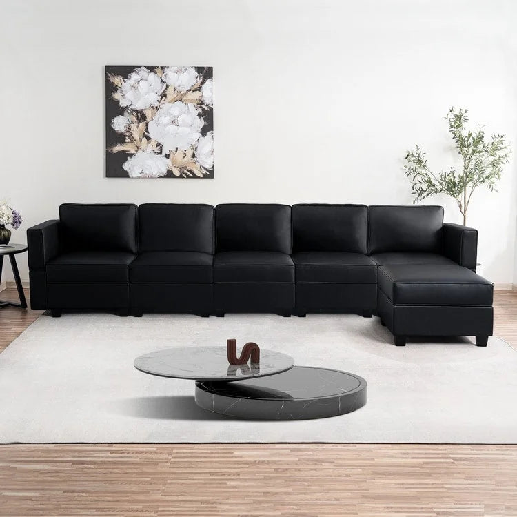 Convertible DIY Modular Sleeper Sectional Sofa Collection with Storage Seats - Perfect for Your Living Room 3