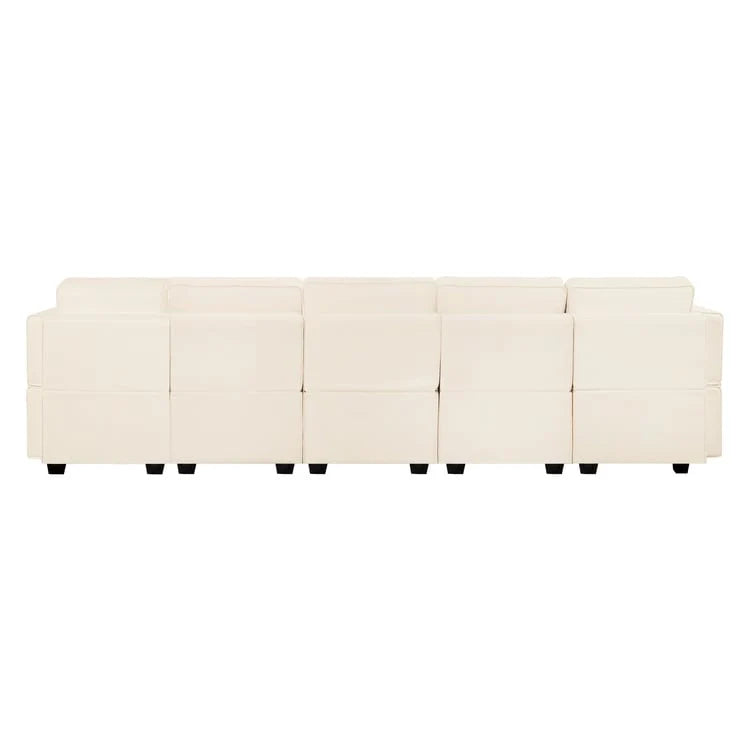 Convertible DIY Modular Sleeper Sectional Sofa Collection with Storage Seats - Perfect for Your Living Room 7