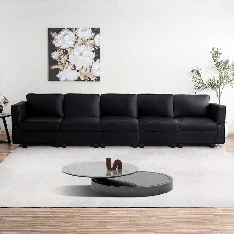 Convertible DIY Modular Sleeper Sectional Sofa Collection with Storage Seats - Perfect for Your Living Room 8