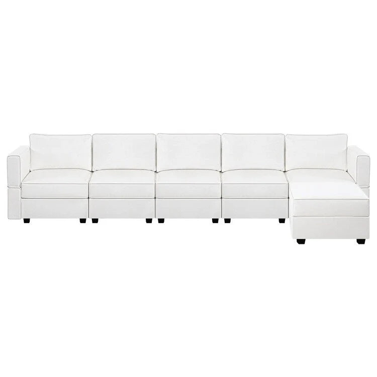 Convertible DIY Modular Sleeper Sectional Sofa Collection with Storage Seats - Perfect for Your Living Room 31