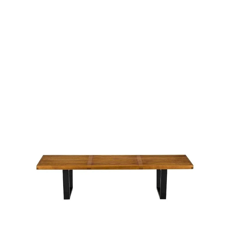 Nelson Wood Slate Bench - 48" Length, 14.5" Height, 18.5" Depth 9