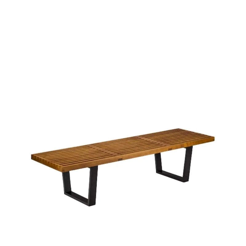 Nelson Wood Slate Bench - 48" Length, 14.5" Height, 18.5" Depth 6