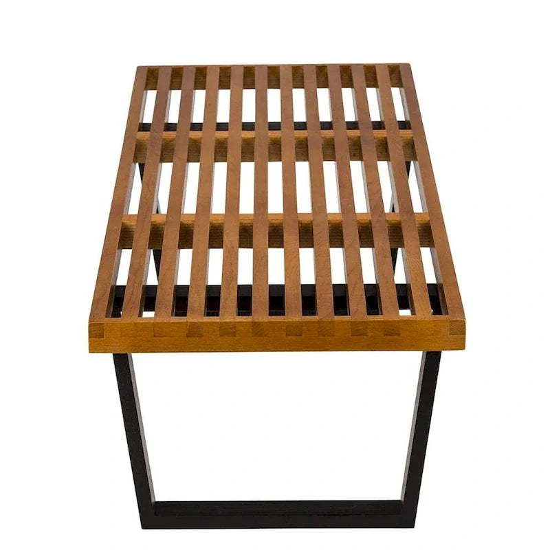 Nelson Wood Slate Bench - 48" Length, 14.5" Height, 18.5" Depth 7