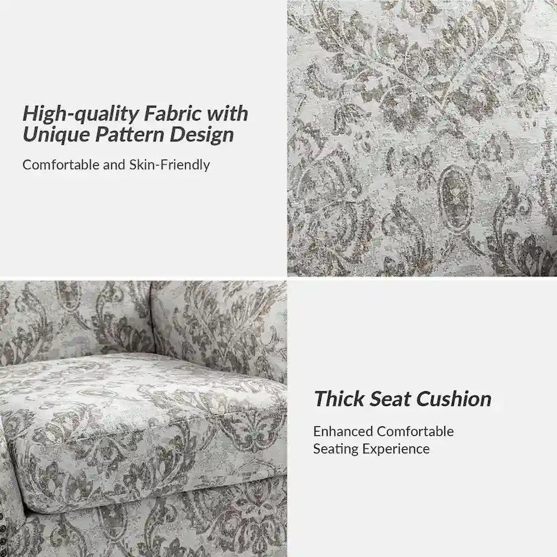Giampiero Upholstered Wooden Armchair with Nailhead Accents by HULALA HOME 2