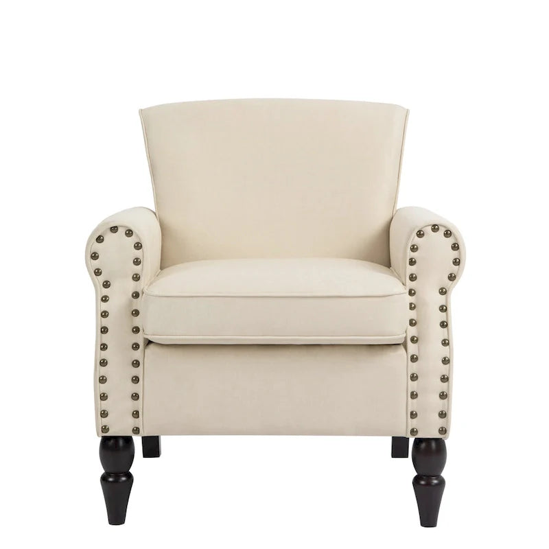 Nailhead Trimmed Living Room Armchair - Dimensions: 29.9W x 29.9H x 32.9D 8