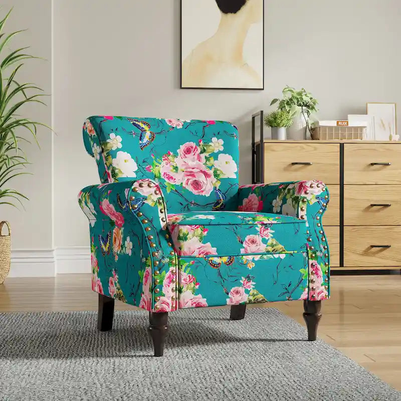 Nailhead Trimmed Living Room Armchair - Dimensions: 29.9W x 29.9H x 32.9D 16