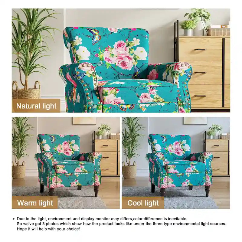 Nailhead Trimmed Living Room Armchair - Dimensions: 29.9W x 29.9H x 32.9D 24