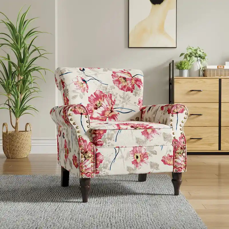 Nailhead Trimmed Living Room Armchair - Dimensions: 29.9W x 29.9H x 32.9D 28