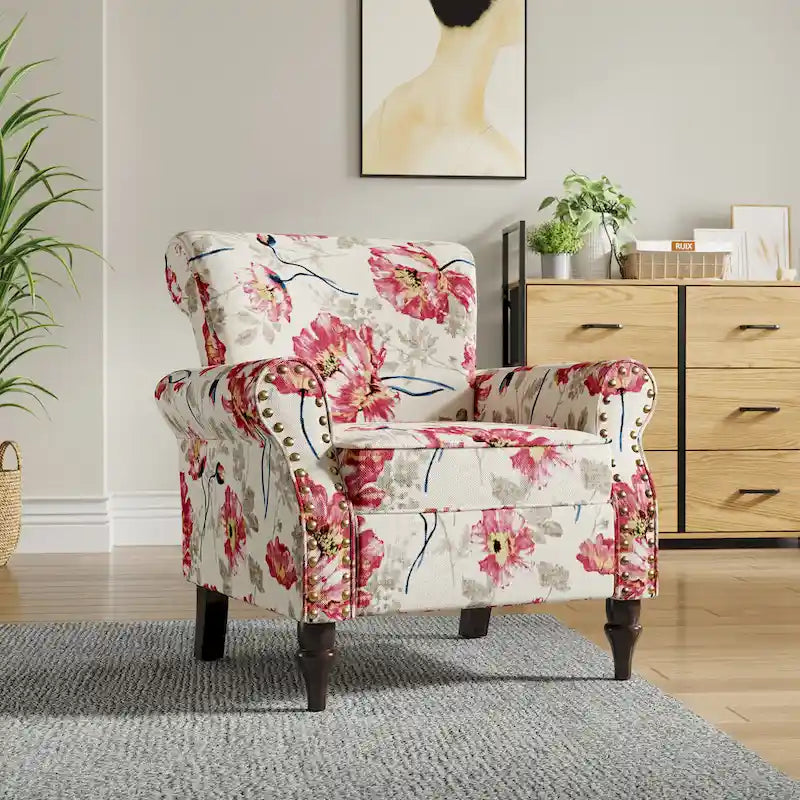 Nailhead Trimmed Living Room Armchair - Dimensions: 29.9W x 29.9H x 32.9D 29