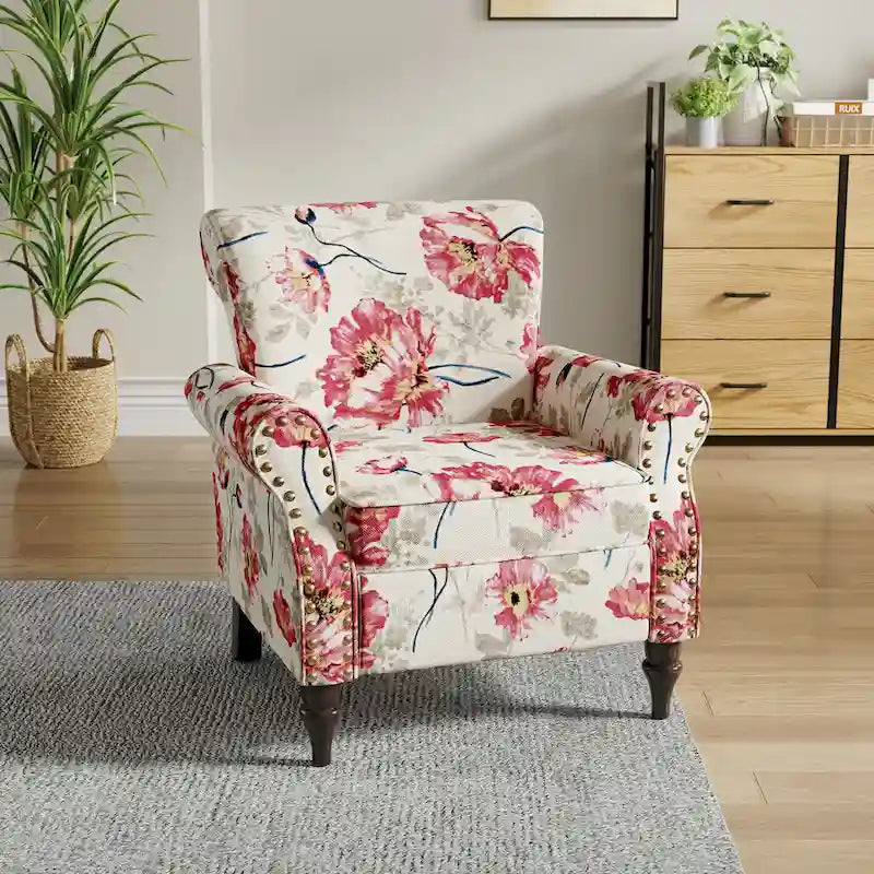 Nailhead Trimmed Living Room Armchair - Dimensions: 29.9W x 29.9H x 32.9D 30