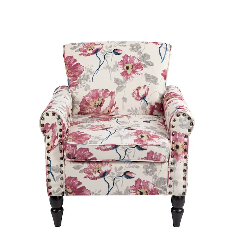 Nailhead Trimmed Living Room Armchair - Dimensions: 29.9W x 29.9H x 32.9D 31