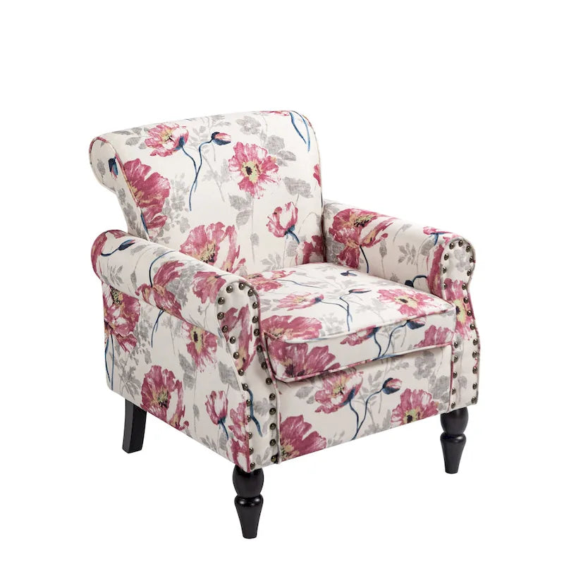 Nailhead Trimmed Living Room Armchair - Dimensions: 29.9W x 29.9H x 32.9D 32
