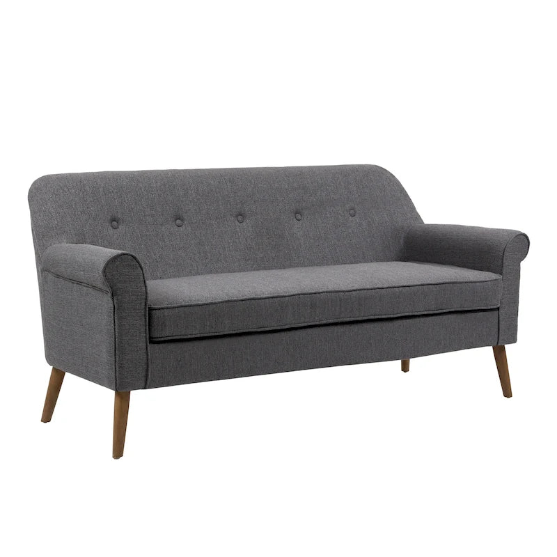 Porthos Home Ruth Small Fabric Loveseat Sofa with Rubberwood Frame 28
